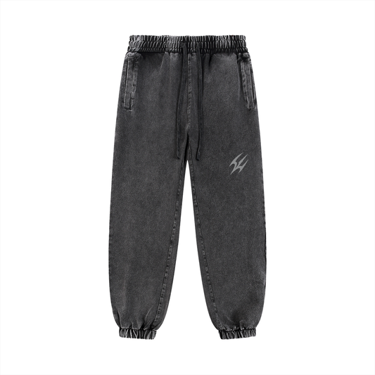 Snow Wash BRÜTAL Sweatpants – Black