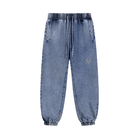 Snow Wash BRÜTAL Sweatpants – Light Blue