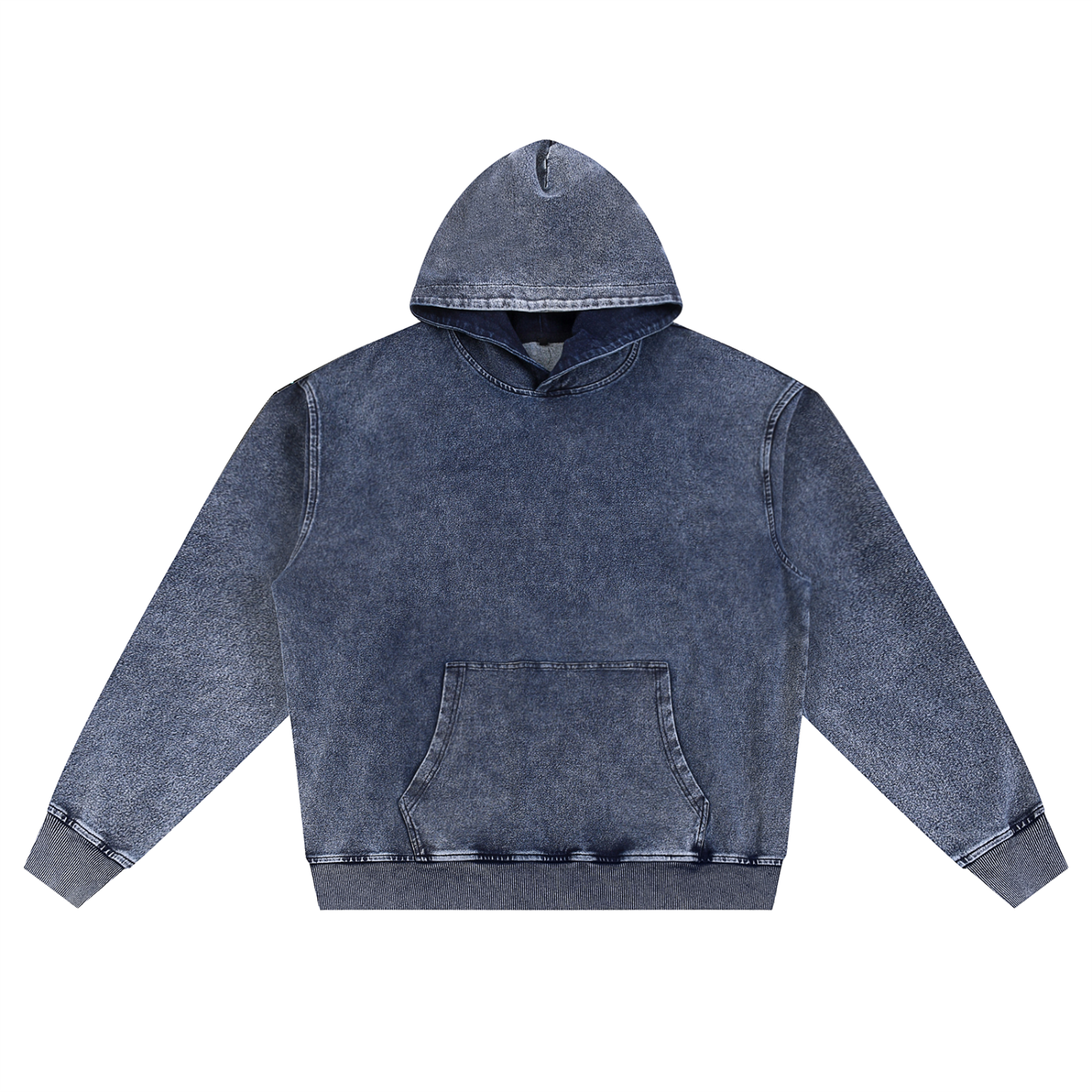 Snow Wash BRÜTAL Oversized Hoodie – Royal Blue